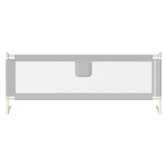 SWANEW Rausfallschutz, Bettschutzgitter höhenverstellbar 64-96 cm, Babybettgitter mit Doppelknopfschalter, Kinderbettgitter für Kleinkinder