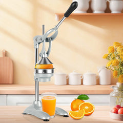 SWANEW Saftpresse Manuell, Zitronenpresse, Zitruspresse Edelstahl, Orangenpresse Flüsterleise, für alle Saftfrüchte Geeignet