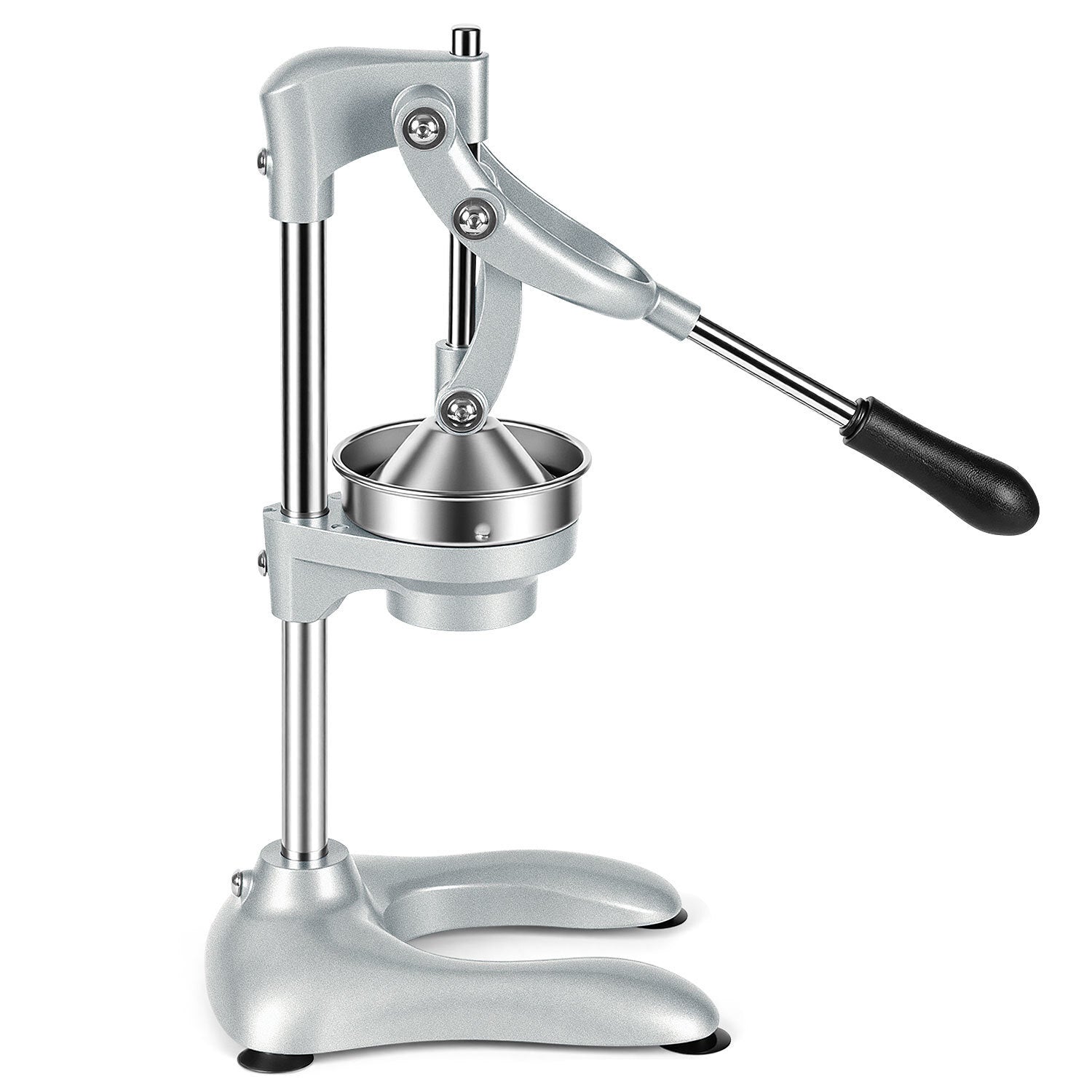 SWANEW Saftpresse Manuell, Zitronenpresse, Zitruspresse Edelstahl, Orangenpresse Flüsterleise, für alle Saftfrüchte Geeignet