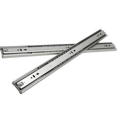 SWANEW Schubladenschienen 250 - 550 mm, Schubladen Schienensystem mit Selbsteinzug, Teleskopschiene vollauszug Schubladenauszüg, Kugelführung, Tragkraft 35 Kg
