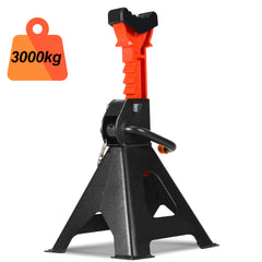 SWANEW Unterstellbock 3T Tragfähigkeit, Unterstellbock höhenverstellbar 285-430mm mit Sicherung, Auto PKW Abstellbock, Stützbock