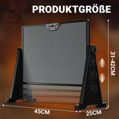 SWANEW Wärmeplatte Küken 300W, Doppelseitige Hühnerstall Heizung 30-75°C, Höhenverstellbar