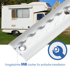 SWANEW Airlineschiene, Aluminium halbrund Airline, Zurrschienen, für Wohnmobile und LKW