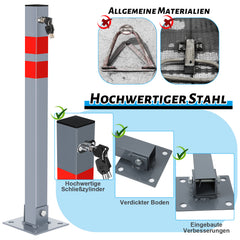 Parkpfosten klappbar & abschließbar
