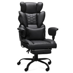 SWANEW Bürostuhl Chefsessel, Gaming Stuhl, Ergonomischer Schreibtischstuhl mit Lendenkissen