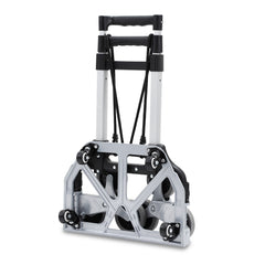 SWANEW Treppensteiger sackkarre klappbar, bis 75kg, Transportkarre extra Langer Teleskopgriff 100 cm, Aluminium treppensackkarre