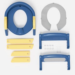 SWANEW Toilettentrainer Kinder, 3 in 1 Toilettensitz, mit Treppe Kissengriff WC Sitz