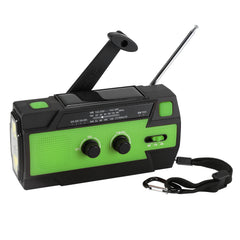 SWANEW Kurbelradio, Solar Radio, Tragbare Notfallradio 4000mAh Wiederaufladbare Powerbank Batteriebetrieben mit LED Taschenlampe & Leselicht, SOS-Alarm fĂŒr Outdoor Camping