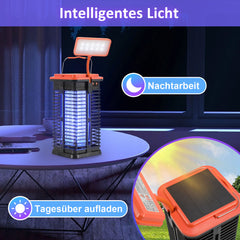 SWANEW Solar Insektenvernichter mückenlampe Mit LED-Licht, UV Fliegenfänger Elektrich 4000mAh