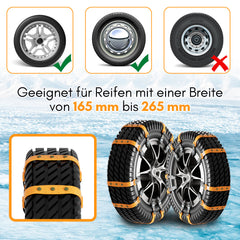 SWANEW 10x/20x Schneeketten Anfahrhilfe Auto Reifenketten Anti-Rutsch Kette
