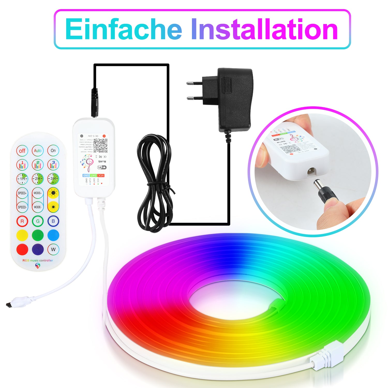 2-10M Neon LED Strip RGBIC