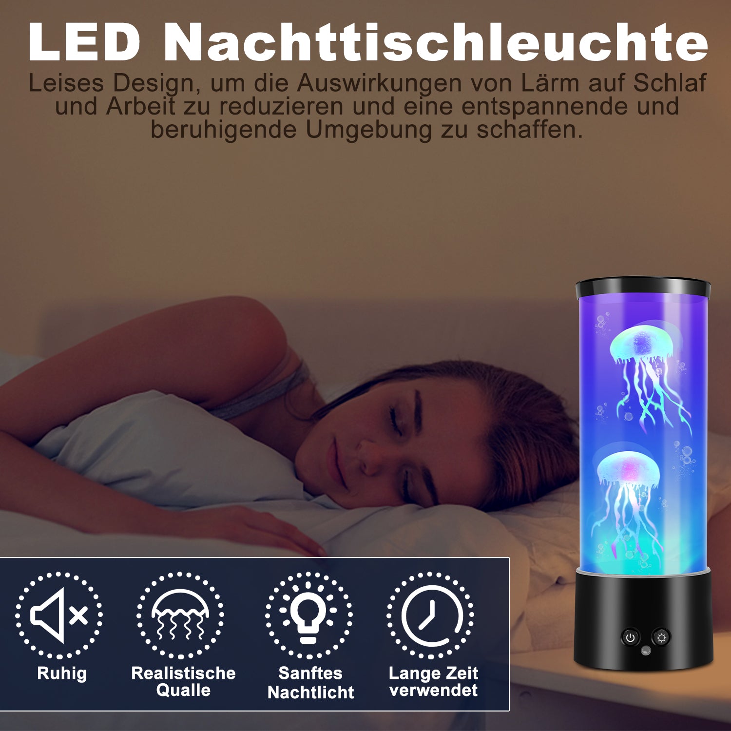 LED Quallenlampe