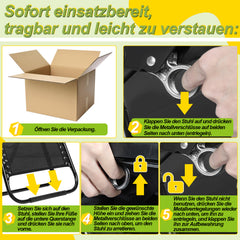 SWANEW Sonnenliege, Liegestuhl, klappbar Gartenstuhl, Relaxsessel Liege