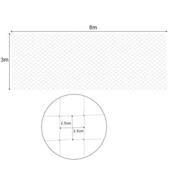 SWANEW Katzennetz, Katzenschutznetz, Fensterschutzgitter, Balkonnetz, 3x8m