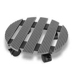SWANEW WPC Pflanzenroller, Blumenroller mit Rollen, Kübelroller für Pflanzen, Blumentopf, Eckig 30 x 30 cm|Rund Ø 30 x 7,5 cm