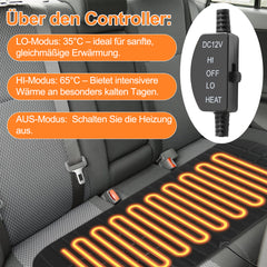 SWANEW Auto Sitzheizung/Auto Rücksitzheizung Matten 12V getrennt PKW KFZ Universal