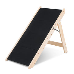 SWANEW Hundetreppe, Hunderampe, 2 in 1 Faltbar Haustiertreppe Hundetreppen, Bis 80kg