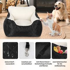 SWANEW Hundesitz auto, für Kleine Mittlere Hunde, Wasserdicht Hundeautositz