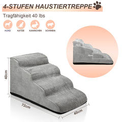 Hunderampe, Hundetreppe, 3/4-stufige