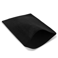 SWANEW Katzenklo Matte, 78 x 60 cm Katzenstreu Matte Waben Design Doppelte Schichte Entwurf Bienenwabe Faltbar Wasserdichte Leicht zu Reinigende Schwarz