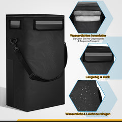 SWANEW Einkaufstrolley, klappbar, Einkaufswagen, Handwagen Kühlfach, 40L