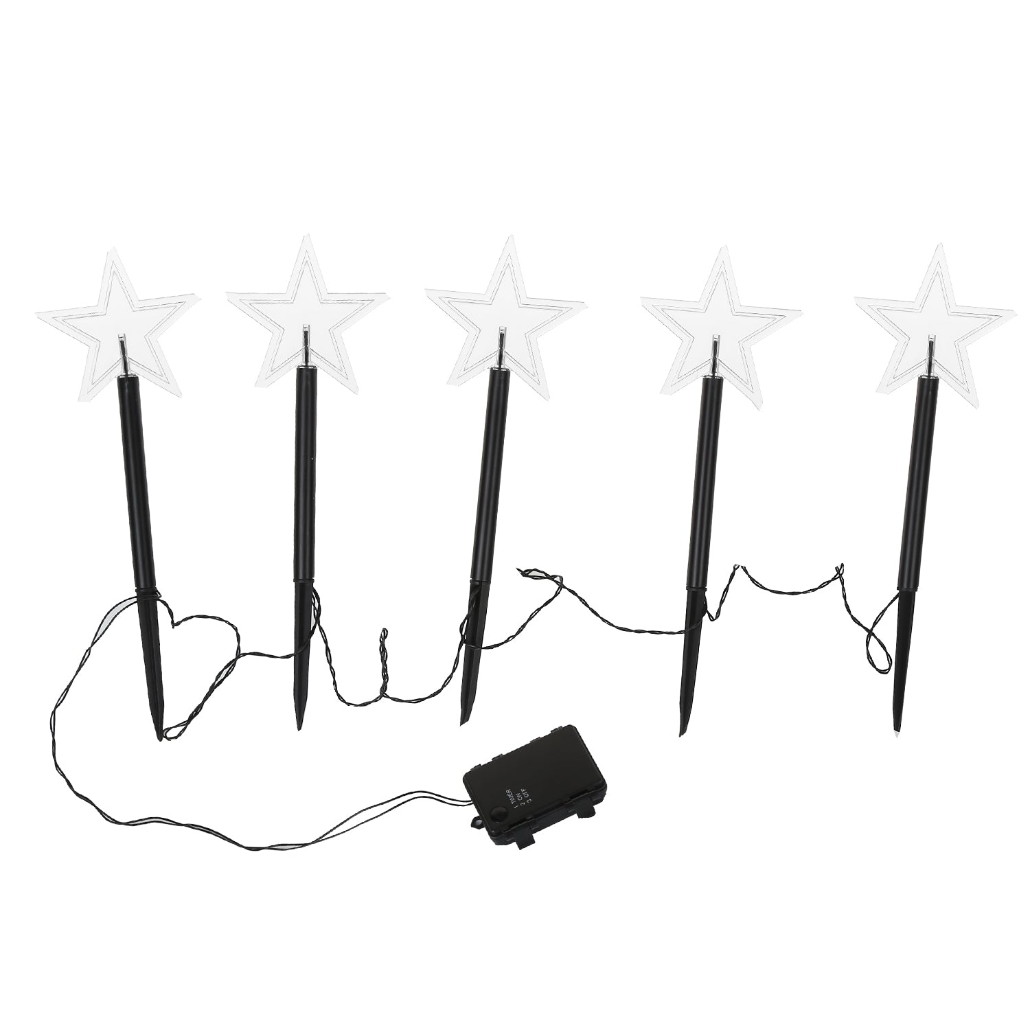 LED Garten Leuchtstäbe Stern