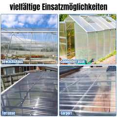SWANEW Trapezblech Wellplatten, 2 mm FRP-Tageslichtplatten, Dachplatten, 90x120cm/90x160cm