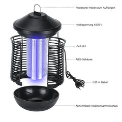 SWANEW 18W Insektenvernichter Transportable Insektenfalle Mücken Mückenlampe UV-Lampe