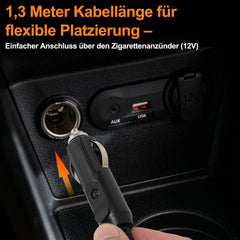 SWANEW Auto Sitzheizung, Auto Rücksitzheizung Matten mit Schalter 12V PKW KFZ getrennt carbonheizmatte Heizstufen