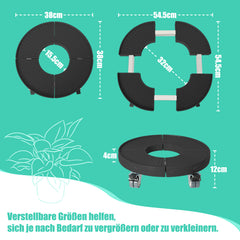 Pflanzenroller rund, verstellbar 38–54 cm