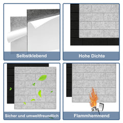 Akustikplatten Selbstklebend Hochdichte Schallabsorber