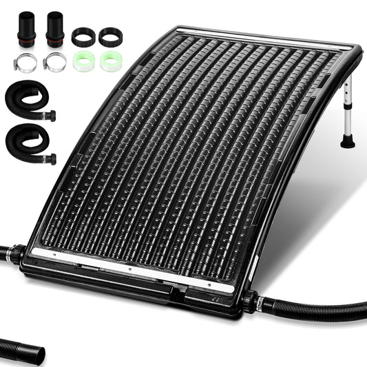 SWANEW Solar-Poolheizung / Sonnenkollektor – 113×69×35 cm – 10 000 L/h Durchfluss – 32/40 mm Anschluss – Erweiterbar & Effizient