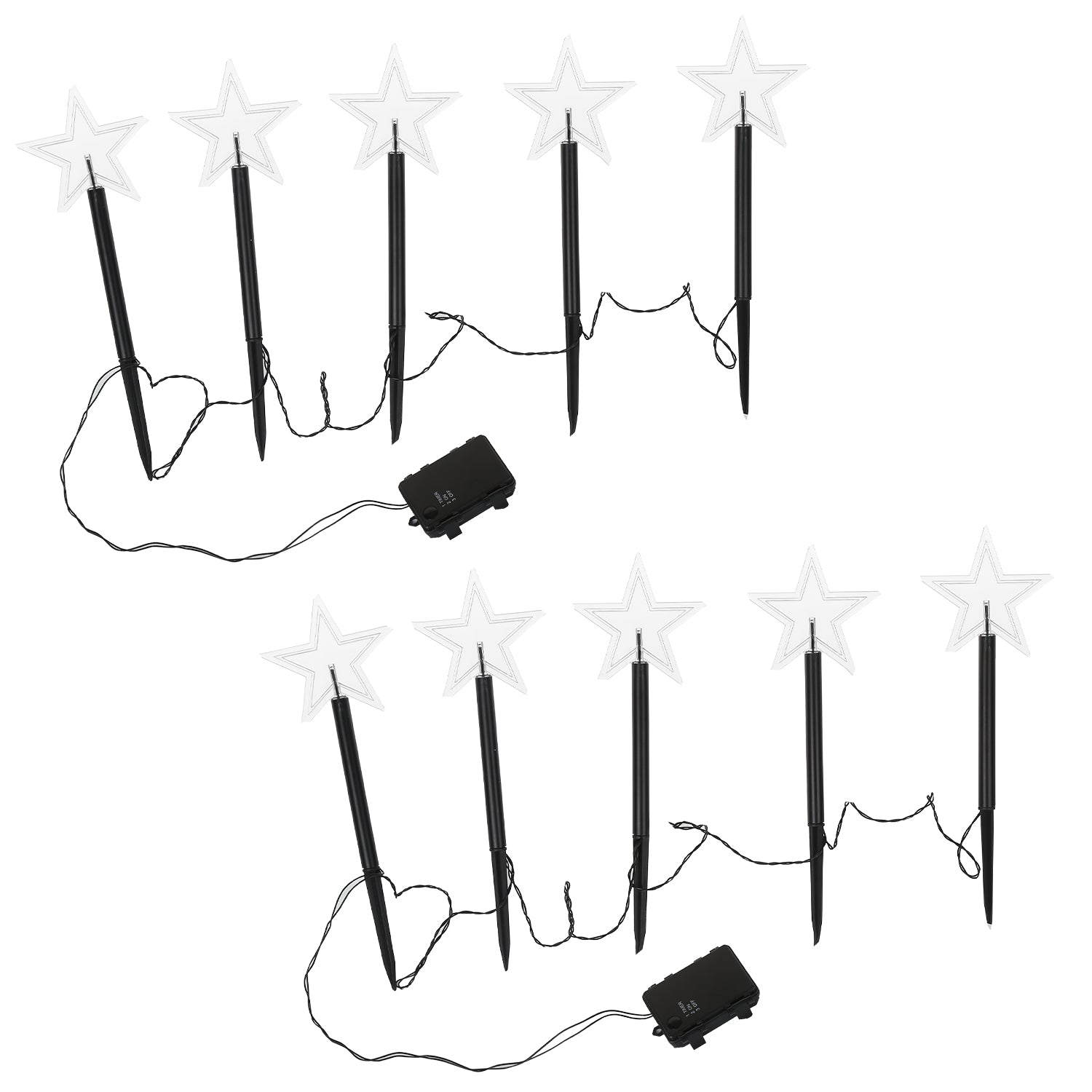LED Garten Leuchtstäbe Stern