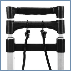 SWANEW Treppensteiger sackkarre klappbar, bis 75kg, Transportkarre extra Langer Teleskopgriff 100 cm, Aluminium treppensackkarre