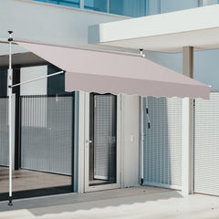 Markise Balkonmarkise Klemmmarkise Gelenkarm Sonnenschutz Aluminium 1.5-4M