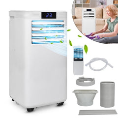 SWANEW 9000 BTU mit Wifi Mobile Klimaanlage Klimagerät Entfeuchter Abluftschlauch