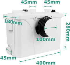 4 in 1 Schmutzwasserpumpen Hebeanlage Fäkalienpumpe 700w