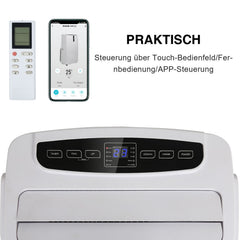 SWANEW WiFi 12000 BTU Mobile Klimaanlage 5in1 Klimagerät Räume Kompakt Kühlen Fernbedienung