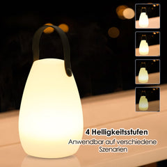 Swanew led tragbares rundes nachtlicht tragbare straßenlaterne gartendekoration
