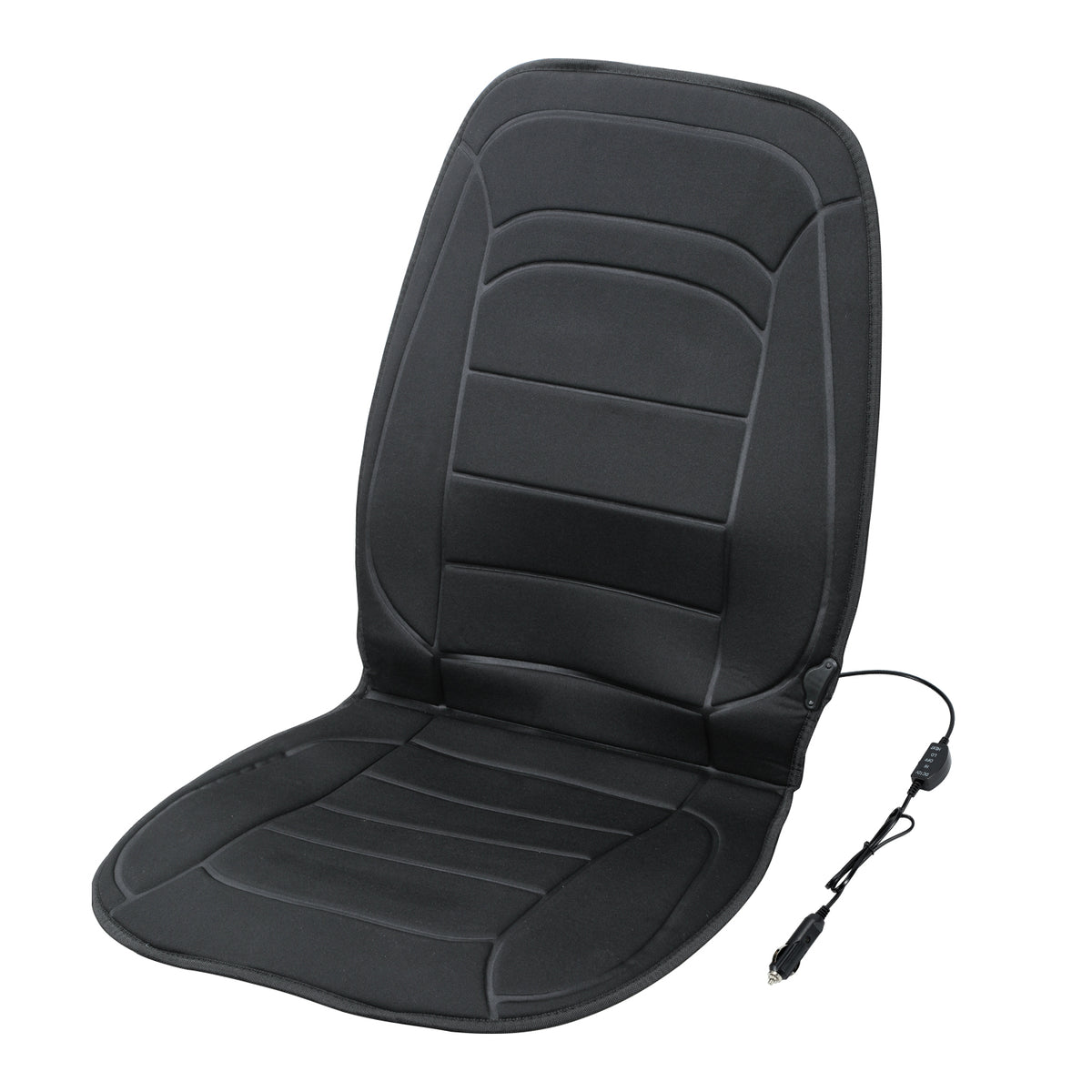 SWANEW Heizkissen Auto Sitzheizung 12V, beheizbare Sitzpolster und Lehne für PKWs, 2 Heizstufen