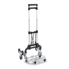 SWANEW Treppensteiger sackkarre klappbar, bis 75kg, Transportkarre extra Langer Teleskopgriff 100 cm, Aluminium treppensackkarre