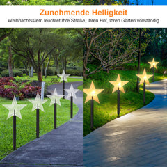 LED Garten Leuchtstäbe Stern
