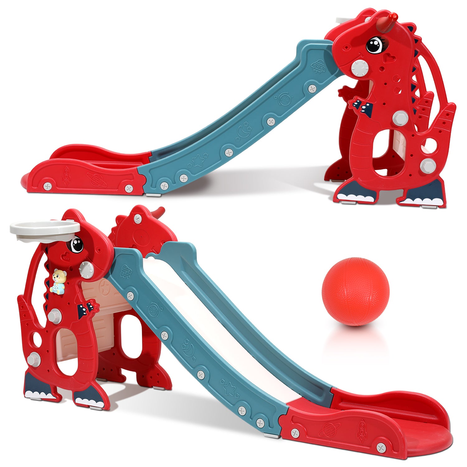 4-in-1 Kinderrutsche faltbar