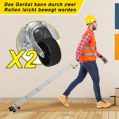 Mehrzweckleiter 4-in-1 Aluminium Leiter 6+6 Stufen