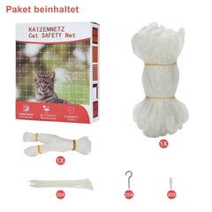 SWANEW Katzennetz, Katzenschutznetz, Fensterschutzgitter, Balkonnetz, 3x8m