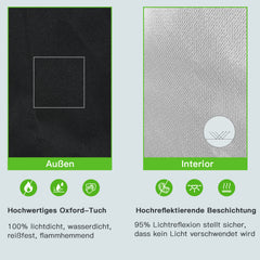 SWANEW Grow Zelt, Growschrank für Homegrow, Indoor Anbauzelt, Lichtdicht und Wasserdicht Pflanzzelt, Zuchtzelt