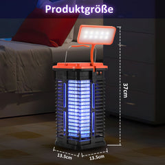 SWANEW Solar Insektenvernichter mückenlampe Mit LED-Licht, UV Fliegenfänger Elektrich 4000mAh