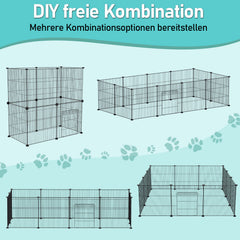 SWANEW Freigehege für Kaninchen, Welpenauslauf, Tierlaufstall