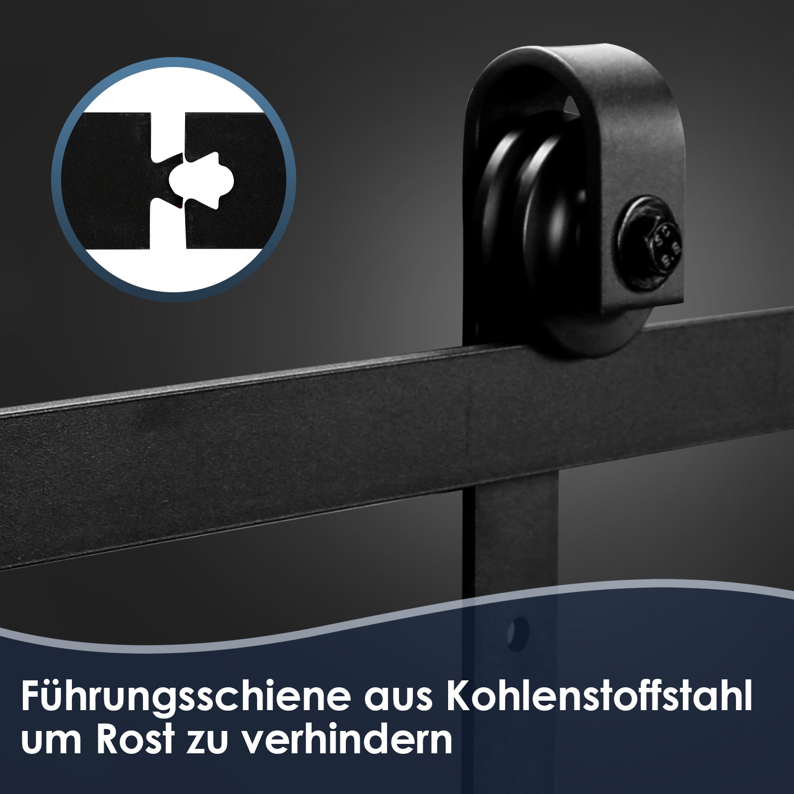 Schiebetürbeschlag Komplettset Pfeil