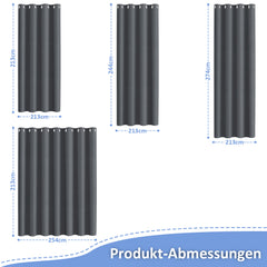 SWANEW Outdoor Vorhang, Garden Outdoorvorhänge, Sichtschutz & Sonnenschutz Outdoor Gardinen, mit Ösen